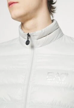 EA7 Emporio Armani Down Jacket - Light Grey -Total Wear Store 263a86b23e03449eb53bd44030b75b00