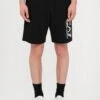 EA7 Emporio Armani TRAIN VISIBILITY - Shorts - Black/cream -Total Wear Store 277a212a1bb740ca817c03f35213e21f