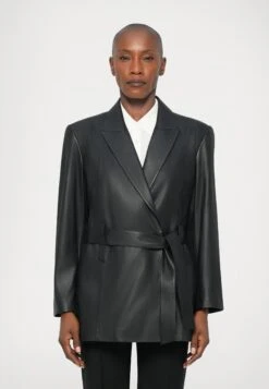 Emporio Armani JACKET - Leather Jacket - Black Beauty