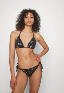 EA7 Emporio Armani Water Sports Maxi Logo Triangle - Bikini - Black