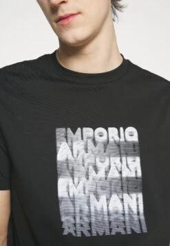 Emporio Armani Print T-Shirt - Nero -Total Wear Store 284049fbf96a49fbac3dc51eee0af84f
