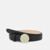 Emporio Armani BELT CIRCLE CLASP - Belt - Black