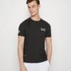 EA7 Emporio Armani Tennis Pro Tee - Basic T-Shirt - Black -Total Wear Store 29ee855ea9eb4ecabb7e2420e974b19d