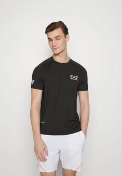 EA7 Emporio Armani Tennis Pro Tee - Basic T-Shirt - Black