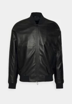 Emporio Armani Blouson - Leather Jacket - Nero -Total Wear Store 2a15dadc934346d69f6bcb0564f7636c
