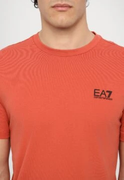 EA7 Emporio Armani TRAIN CORE TEE - Basic T-shirt - Ginger Spice -Total Wear Store 2aa86fc171374547abe2076f15dd9cf6