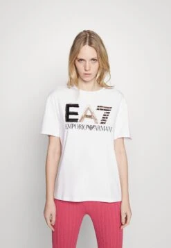 EA7 Emporio Armani P28 - Print T-Shirt - White