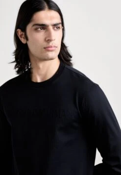 Emporio Armani Long Sleeved Top - Blue Navy 12 Emporio Armani Long Sleeved Top - Blue Navy -Total Wear Store 2ae1d4b20bfd42bd81a96467af2f20a4