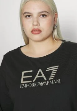 EA7 Emporio Armani Long Sleeved Top - Light Gold 11 EA7 Emporio Armani Long Sleeved Top - Light Gold -Total Wear Store 2b2e7247776544718199f3c12b9ed564