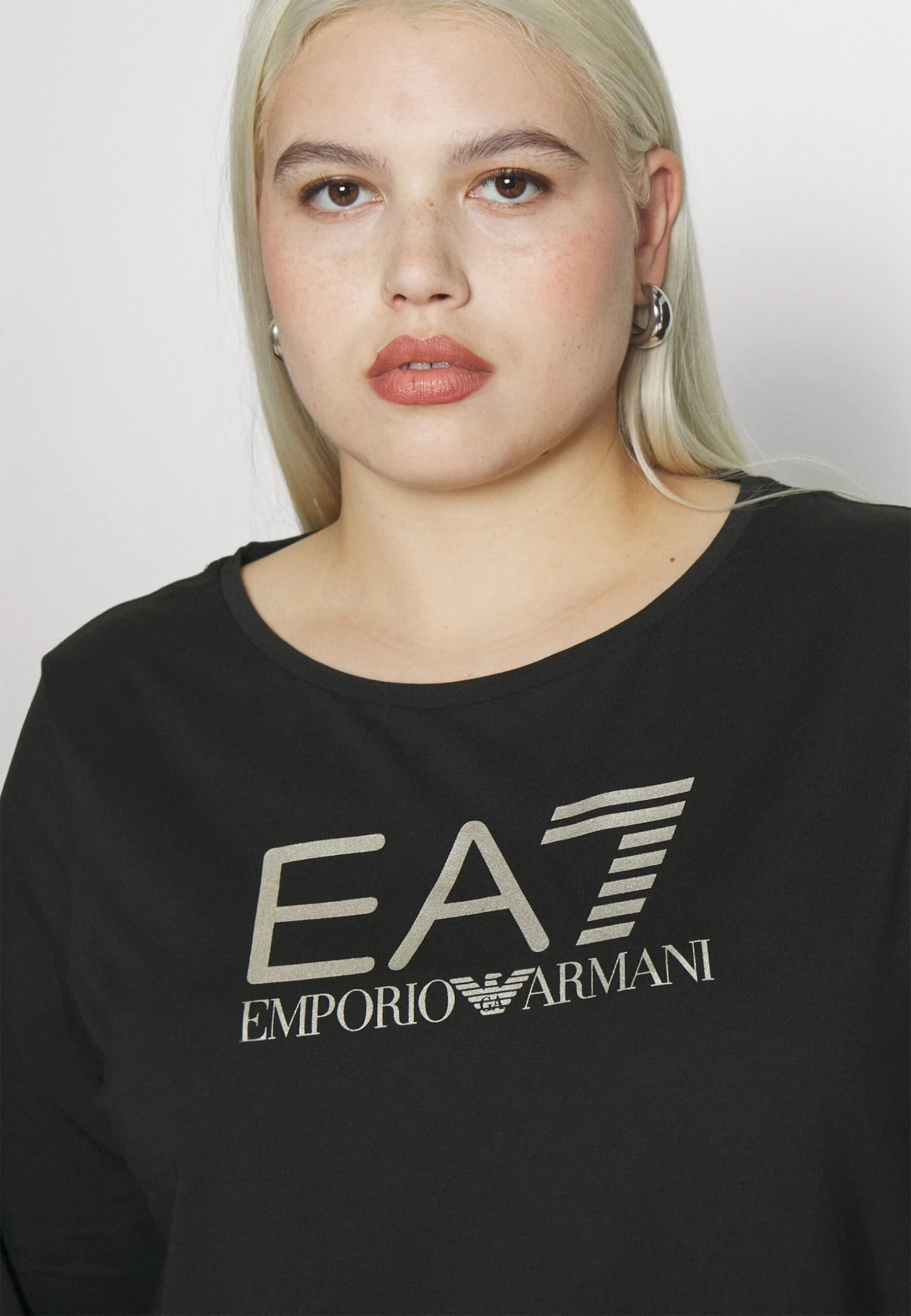 EA7 Emporio Armani Long Sleeved Top - Light Gold 6 EA7 Emporio Armani Long Sleeved Top - Light Gold - Image 4