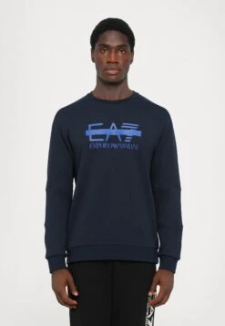 EA7 Emporio Armani TRAIN LOGO SERIES - Sweatshirt - Blue