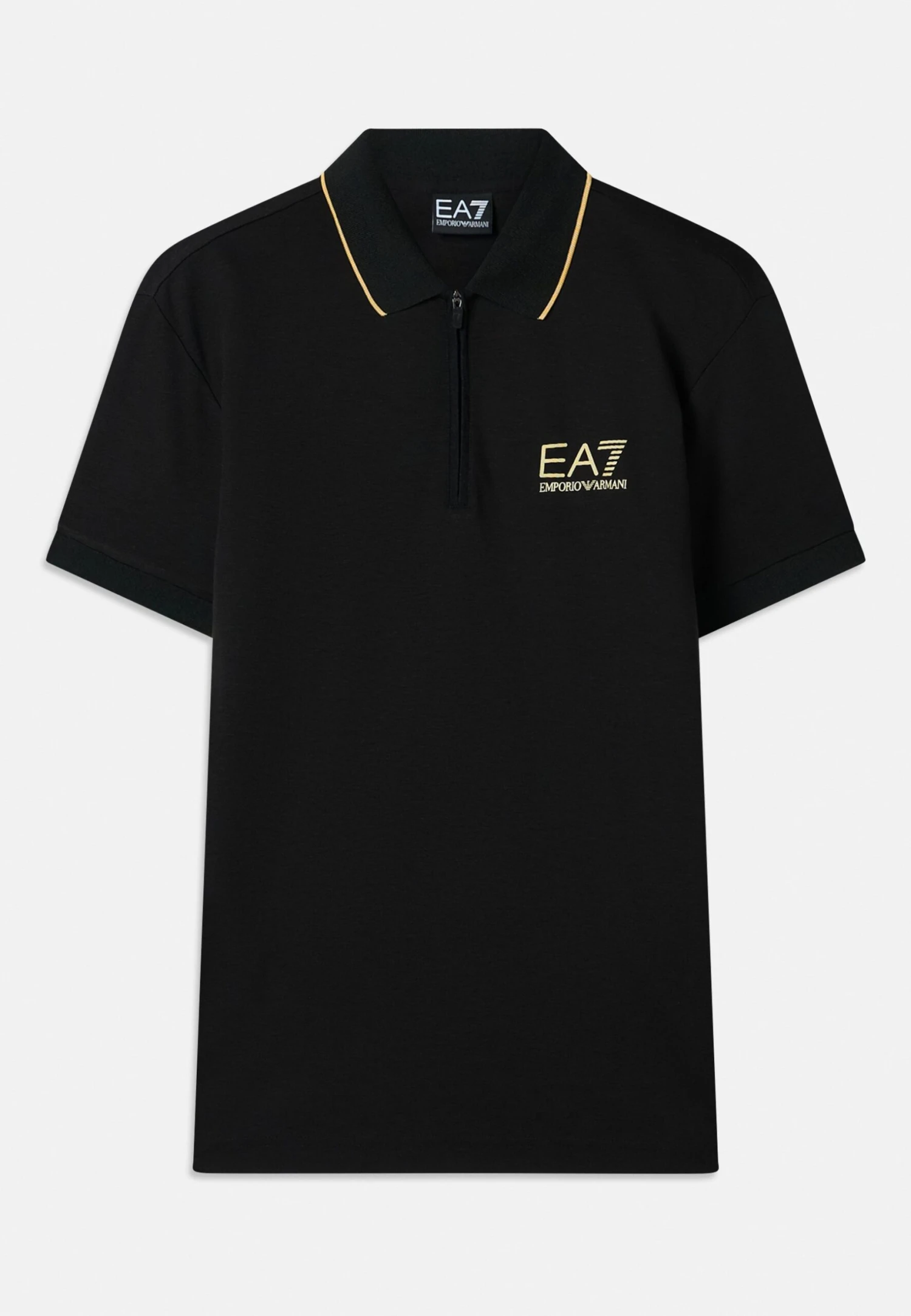 EA7 Emporio Armani TRAIN LABEL - Polo Shirt - Black 8 EA7 Emporio Armani TRAIN LABEL - Polo Shirt - Black - Image 6
