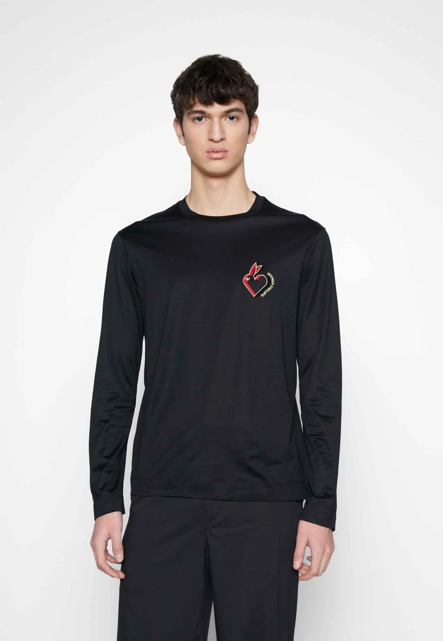 Emporio Armani Long Sleeved Top - Nero 3 Emporio Armani Long Sleeved Top - Nero