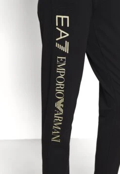EA7 Emporio Armani Trouser - Tracksuit Bottoms - Black/Light Gold -Total Wear Store 2c5574179002435e8bb5153216fcad38