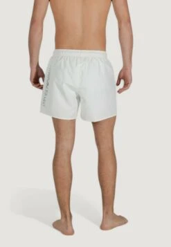 EA7 Emporio Armani Swimming Shorts - White Silver -Total Wear Store 2c96c248a93a4e4a8b3bf17f49e1eb52
