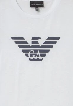 Emporio Armani Print T-Shirt - Bianco -Total Wear Store 2cd863b6dce9415e9181436f709833d5