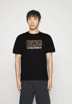 EA7 Emporio Armani Print T-Shirt - Black