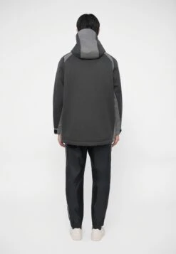 EA7 Emporio Armani TRAIN LUX PADDED HOODIE JACKET - Parka - Dark Grey Melange -Total Wear Store 2dadc14655ce44f5ac3df460f55da5bc