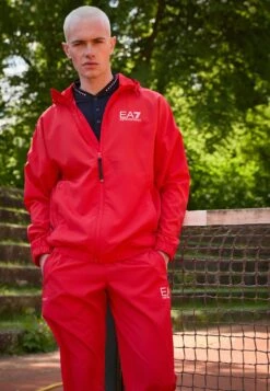 EA7 Emporio Armani TUTA SPORTIVA - Tracksuit - Racing Red