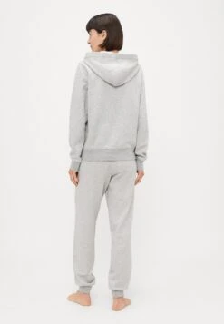 Emporio Armani HOODED FULL ZIP - Pyjama Top - Warm Grey Melange -Total Wear Store 2e501dedc7de4e89a234de1e00893ac6