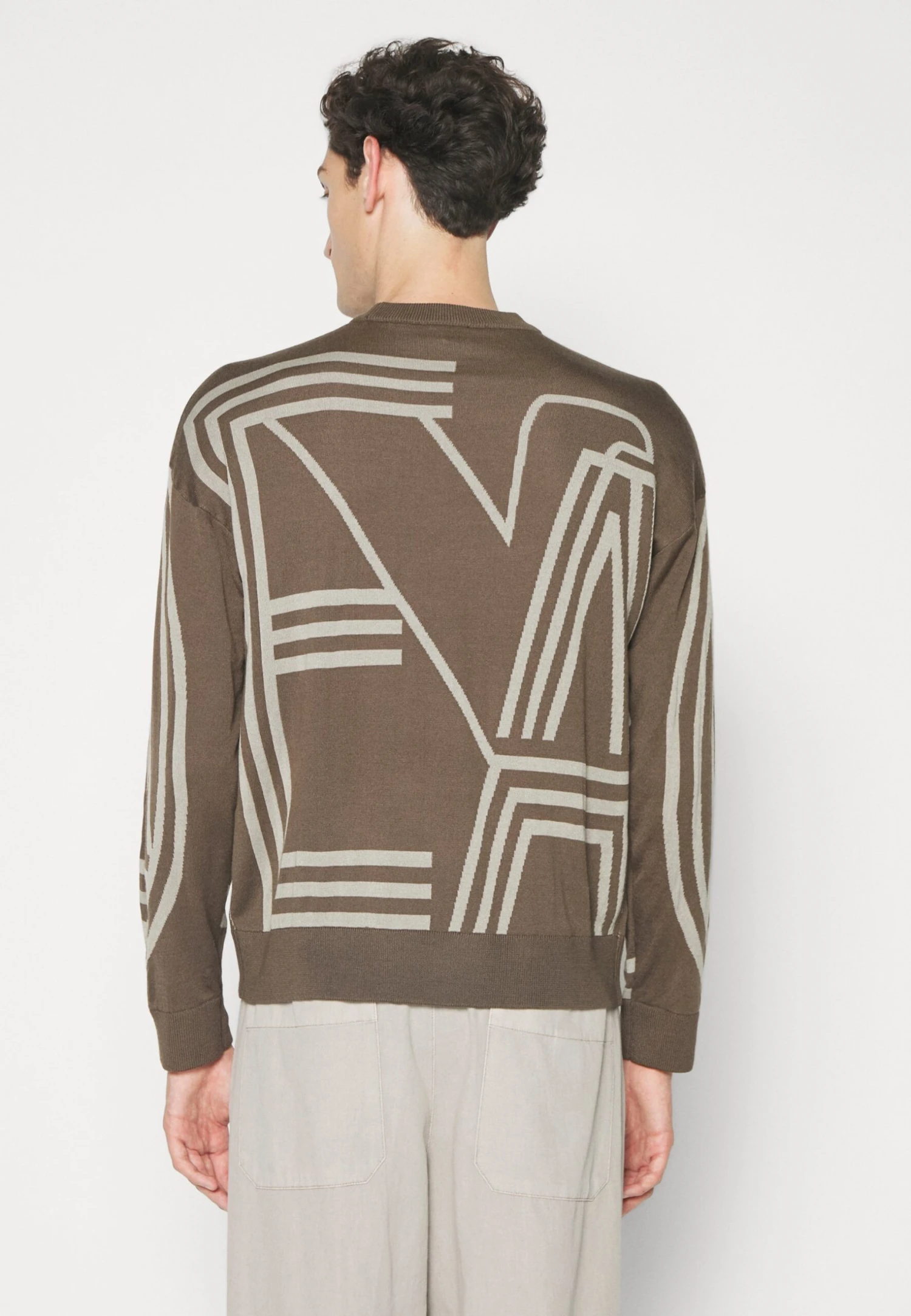 Emporio Armani Jumper - Brown 6 Emporio Armani Jumper - Brown - Image 4