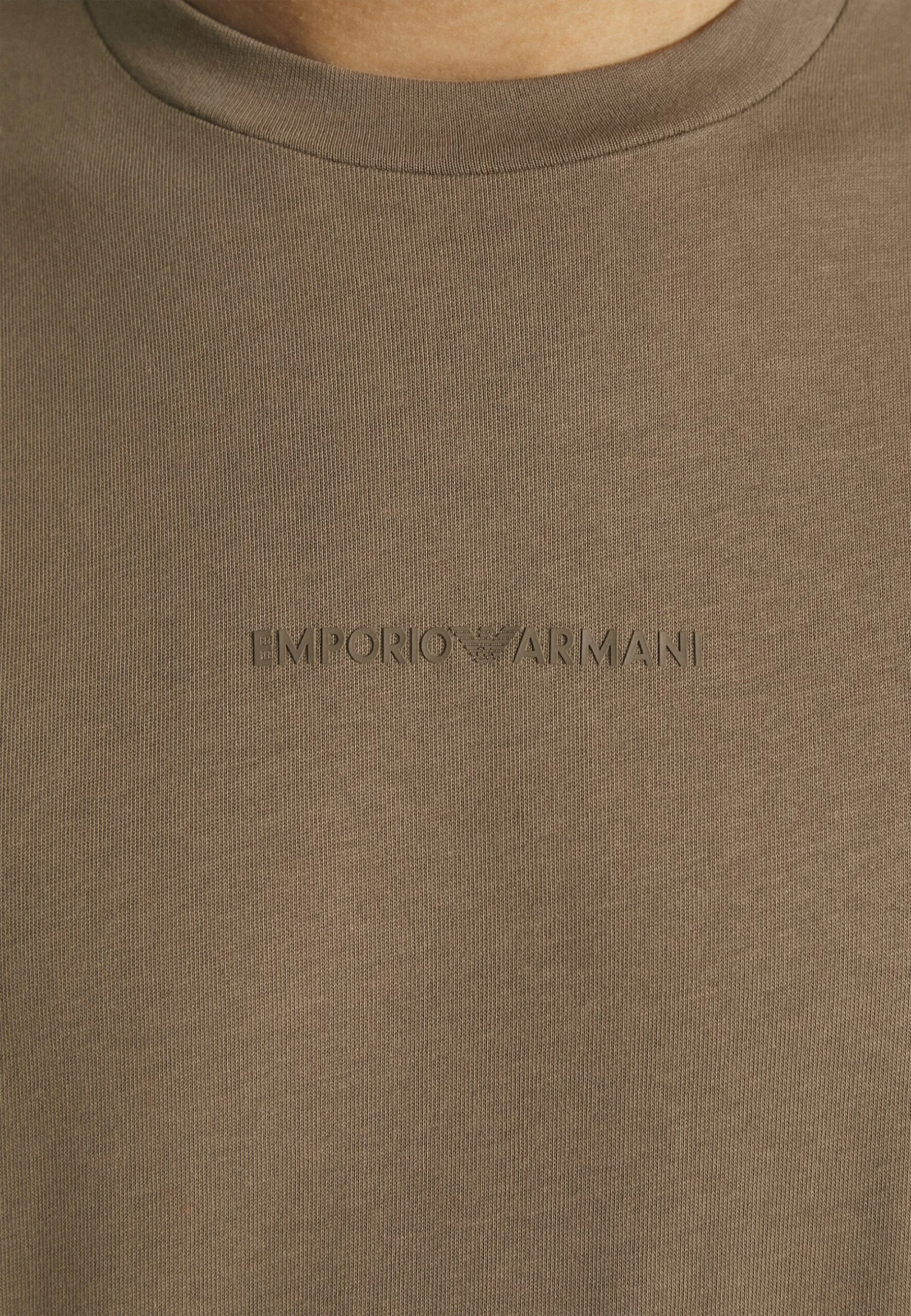 Emporio Armani Print T-Shirt - Fango 8 Emporio Armani Print T-Shirt - Fango - Image 6