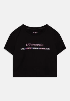 EA7 Emporio Armani Logo Series Girl - Print T-Shirt - Nero