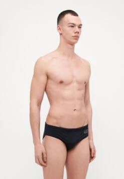 EA7 Emporio Armani BEACHWEAR - Swimming Briefs - Black/silver -Total Wear Store 2f49b2c54cf74c2e855c9b362df51c44