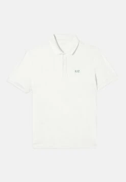 EA7 Emporio Armani TRAIN VISIBILITY POLO - Polo Shirt - Blue/cream -Total Wear Store 300da2a7587441bea78f6eb795b6988b