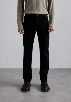 Emporio Armani 5 POCKETS PANT - Straight Leg Jeans - Black Denim