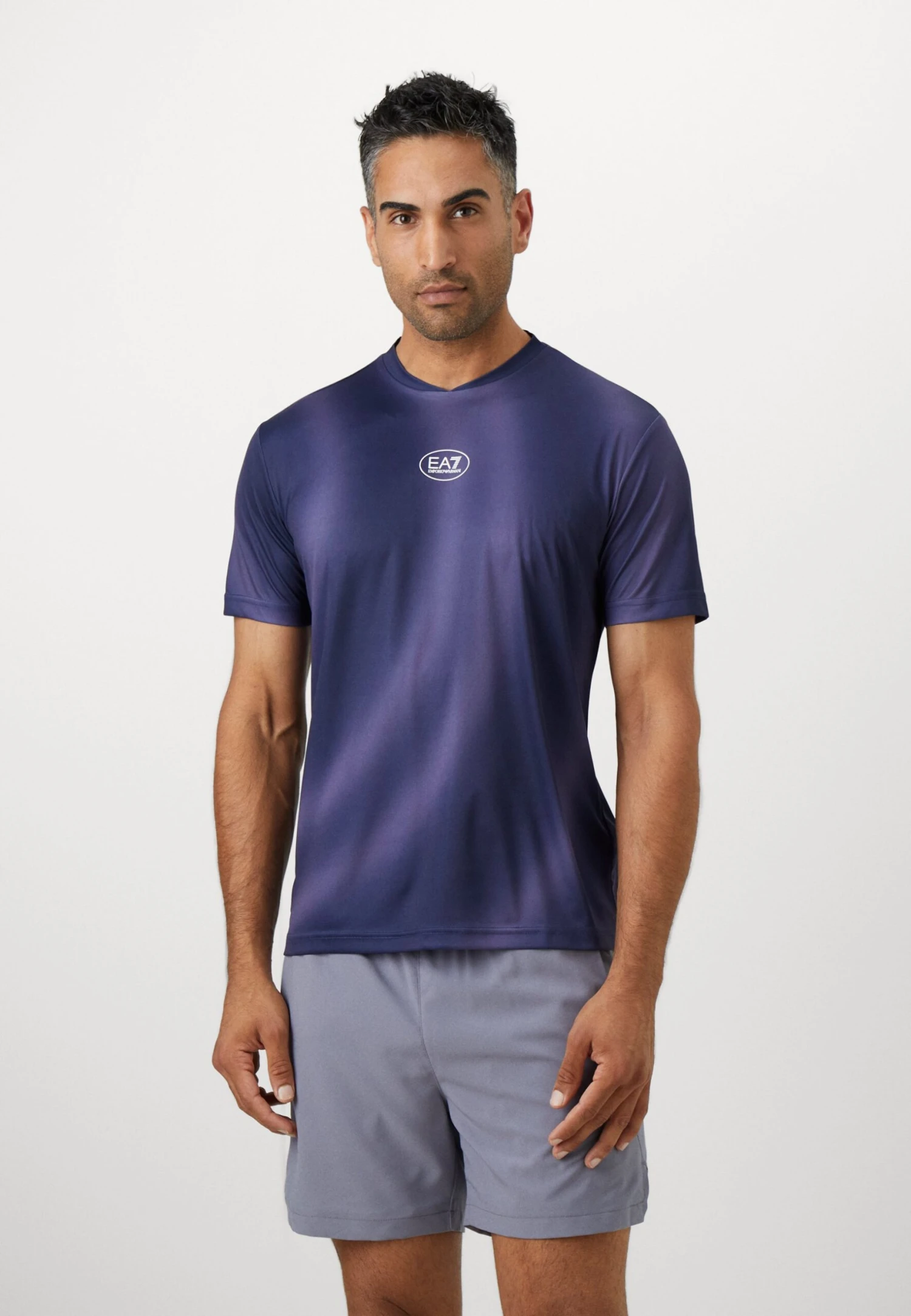 EA7 Emporio Armani TENNIS PRO TEE GRAPHIC - Sports T-shirt - Blue Shade 3 EA7 Emporio Armani TENNIS PRO TEE GRAPHIC - Sports T-shirt - Blue Shade