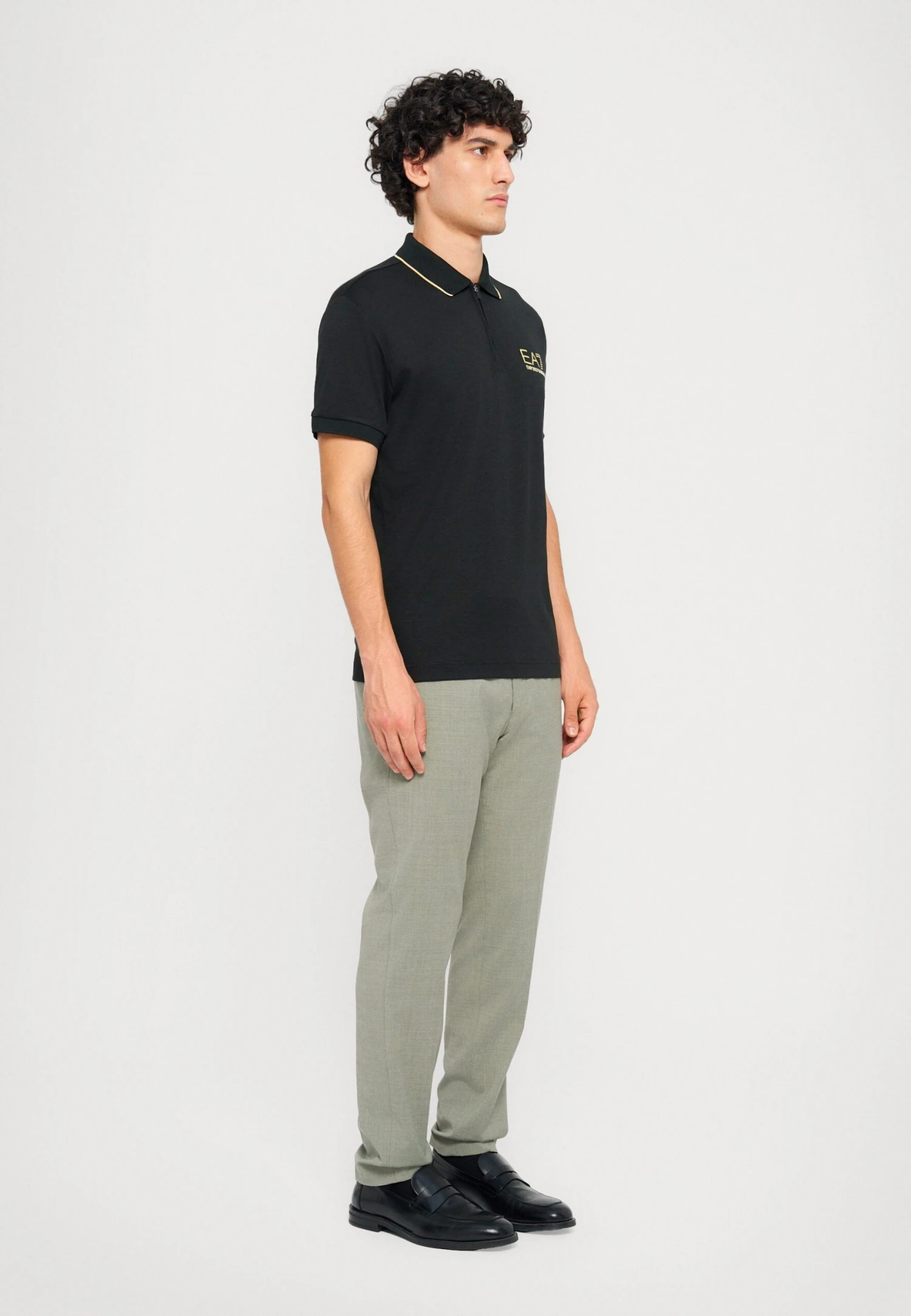 EA7 Emporio Armani TRAIN LABEL - Polo Shirt - Black 6 EA7 Emporio Armani TRAIN LABEL - Polo Shirt - Black - Image 4