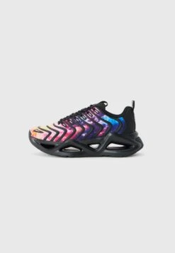 EA7 Emporio Armani INFINITY GALAXY UNISEX - Trainers - Triple Black/multi-coloured/galaxy Star