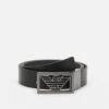 Emporio Armani Cintura Placca Plate Belt - Belt - Black/Grey -Total Wear Store 3144f0ed238c4dc6a848ff909e3c10fb