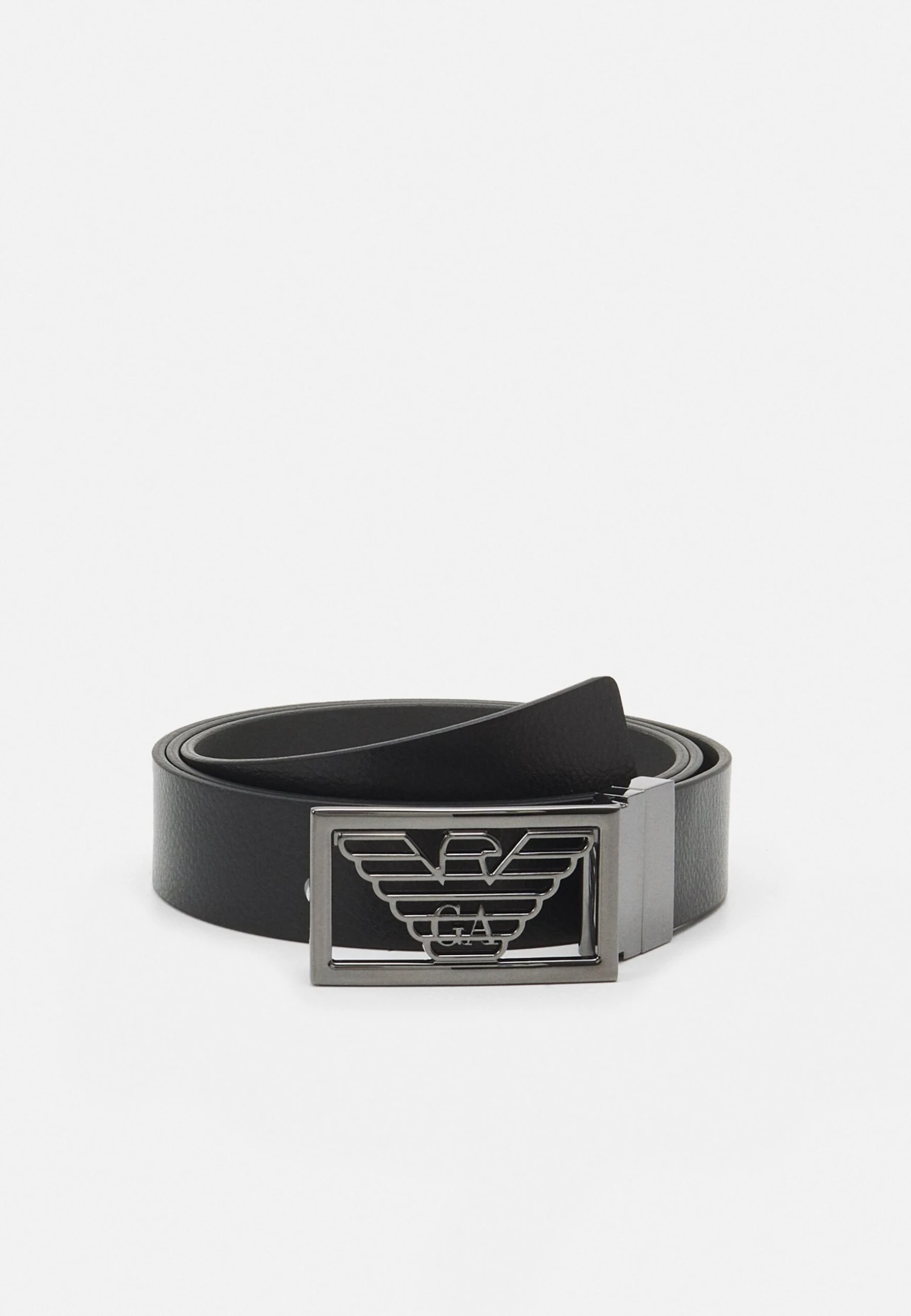 Emporio Armani Cintura Placca Plate Belt - Belt - Black/Grey 3 Emporio Armani Cintura Placca Plate Belt - Belt - Black/Grey