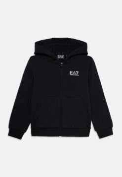 EA7 Emporio Armani UNISEX - Zip-up Sweatshirt - Black/gold-coloured -Total Wear Store 31663471a0414022b81fb285ef077e40