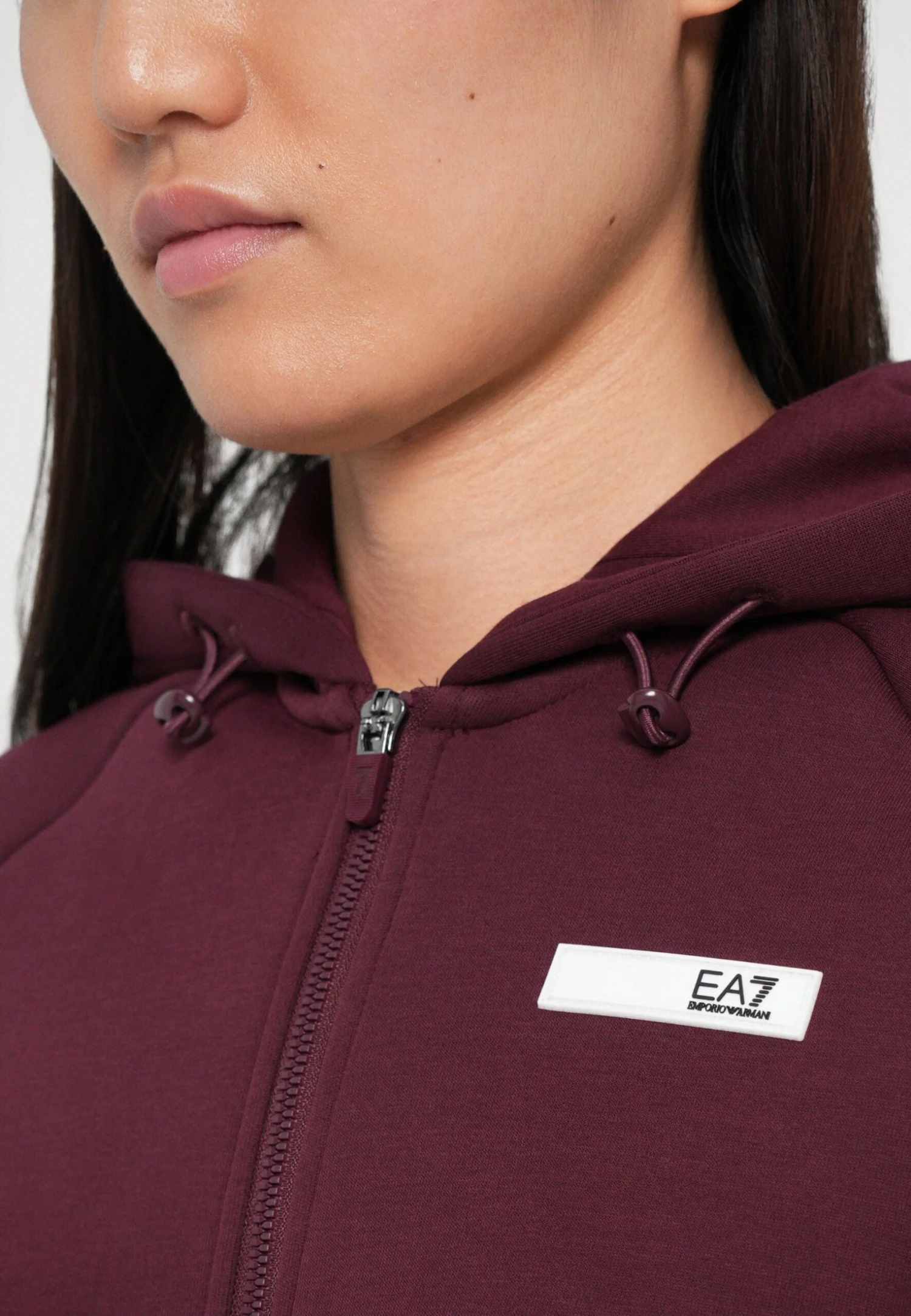 EA7 Emporio Armani Zip-up Sweatshirt - Bordeaux 9 EA7 Emporio Armani Zip-up Sweatshirt - Bordeaux - Image 7