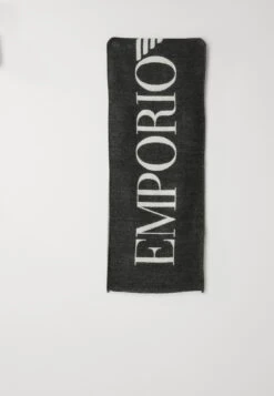 Emporio Armani SCARF - Scarf - Black/white -Total Wear Store 323ca3a3ffaa4a2087890227623f4394