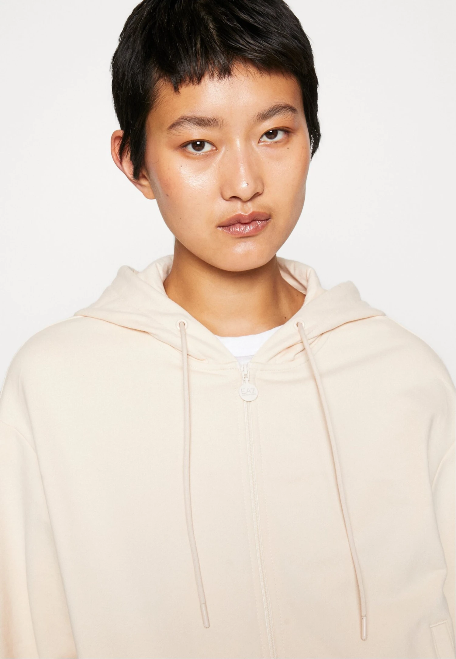 EA7 Emporio Armani Zip-Up Sweatshirt - Pink Tint/Eagle Black 7 EA7 Emporio Armani Zip-Up Sweatshirt - Pink Tint/Eagle Black - Image 5