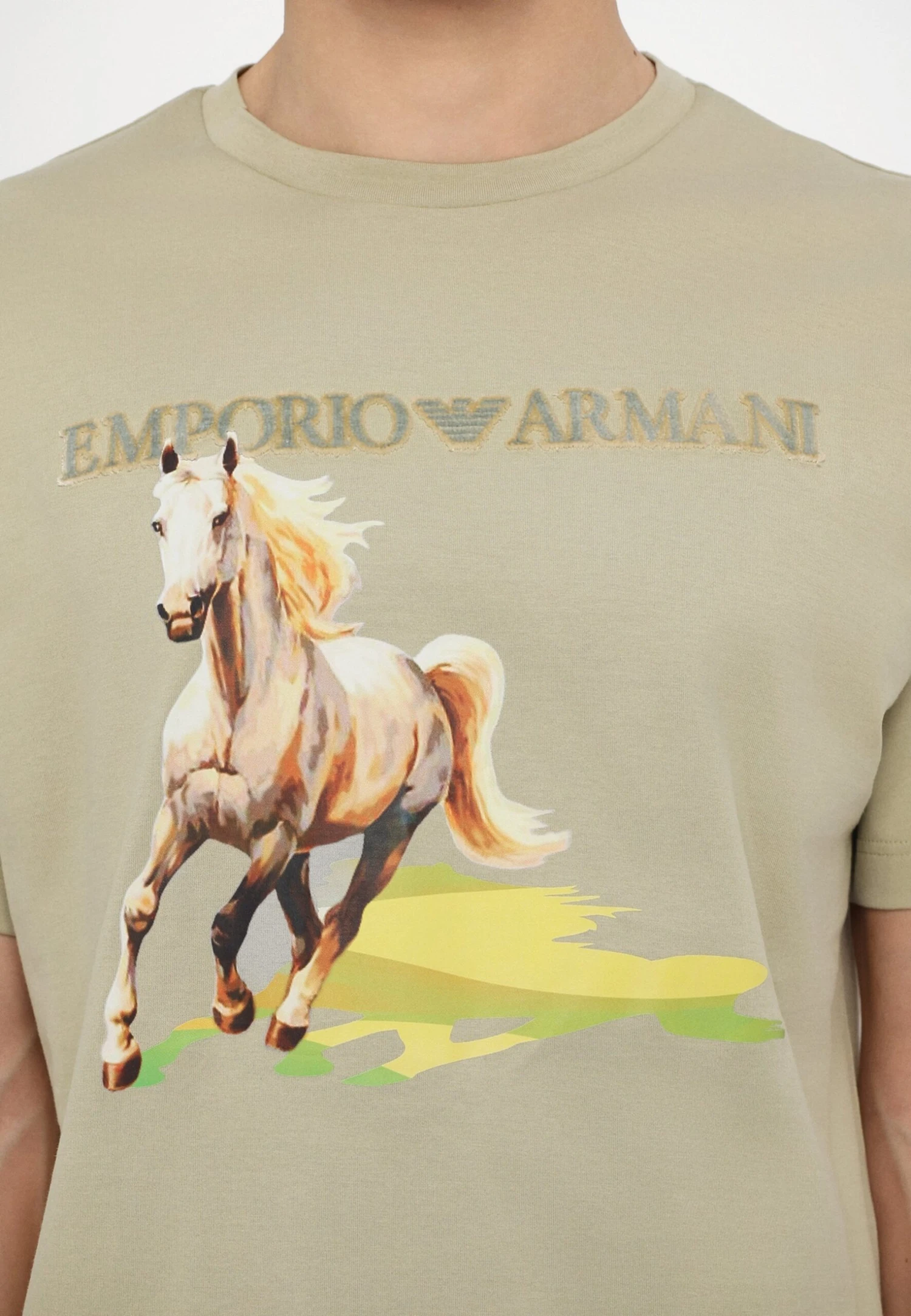 Emporio Armani Print T-shirt - Light Green 9 Emporio Armani Print T-shirt - Light Green - Image 7