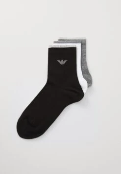 Emporio Armani SHORT SOCKS 3 PACK SHORT SOCKS - Socks - Black/grey/white