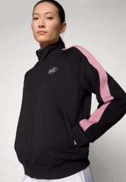 EA7 Emporio Armani GOLF PRO TOP - Zip-up Sweatshirt - Black Beauty -Total Wear Store 33bd895f90a7472aad16eaca9ca56870