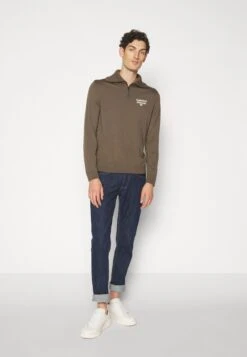 Emporio Armani Jumper - Taupe 13 Emporio Armani Jumper - Taupe -Total Wear Store 33f77eaaade145cb90b1230a1fb09e52