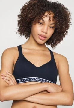 Emporio Armani Padded Bralette Bra - Push-Up Bra - Marine -Total Wear Store 344c2a44562f4aceaad8605afd2da486
