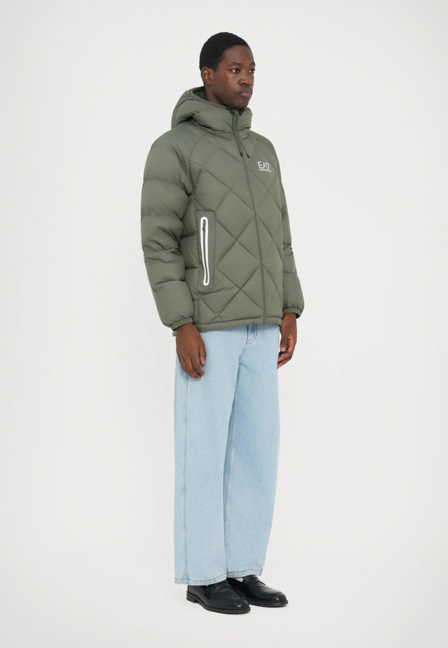 EA7 Emporio Armani MOUNTAIN QUILTED JACKET - Down Jacket - Beetle 6 EA7 Emporio Armani MOUNTAIN QUILTED JACKET - Down Jacket - Beetle - Image 4