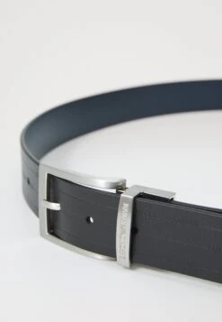 Emporio Armani TONGUE BELT UNISEX - Belt - Nero/blu -Total Wear Store 351236e9d09a4778bff4d581d9149912