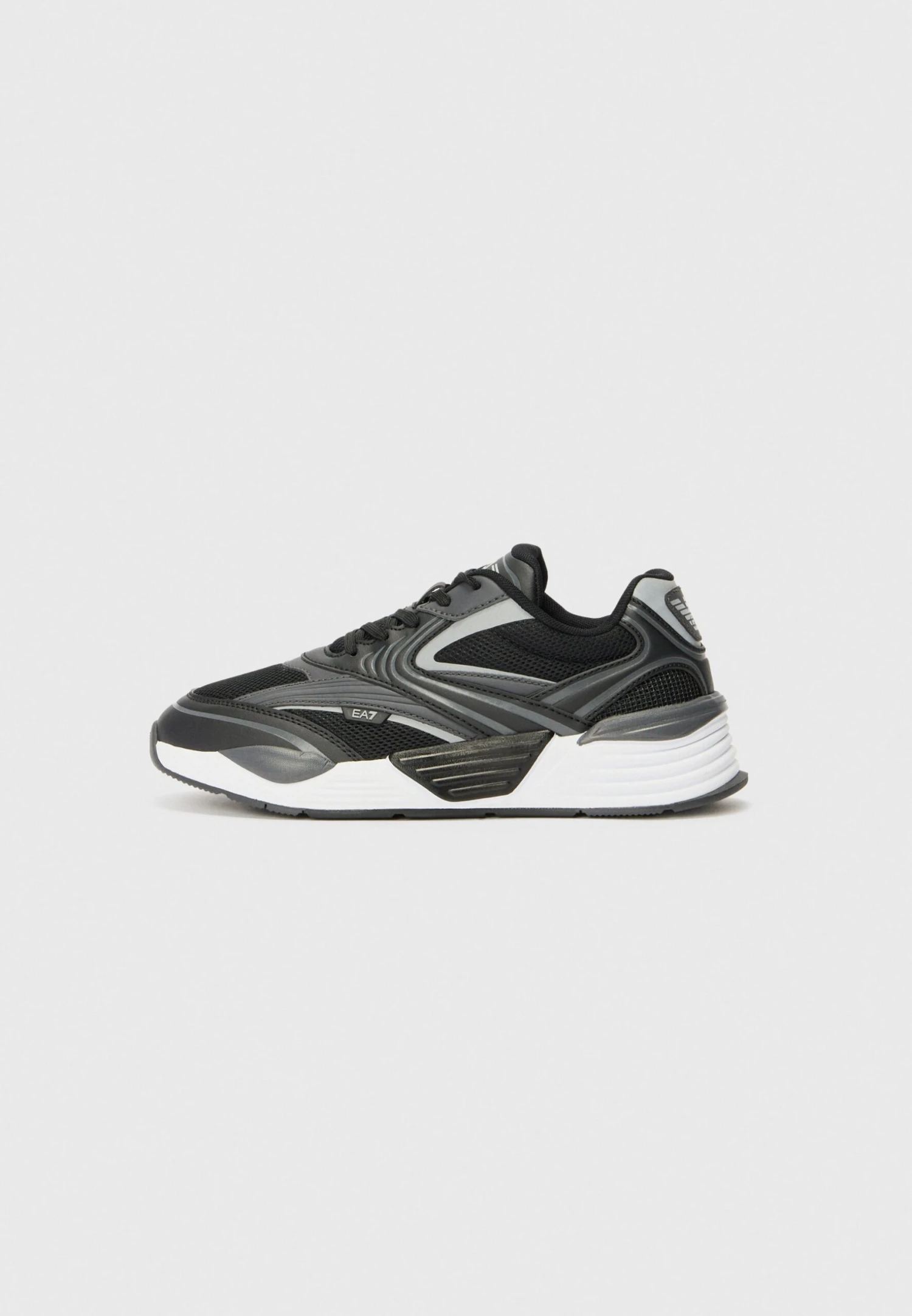 EA7 Emporio Armani ACE RUNNER 2 UNISEX - Trainers - Black/asphalt/silver-coloured 3 EA7 Emporio Armani ACE RUNNER 2 UNISEX - Trainers - Black/asphalt/silver-coloured