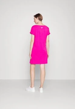 EA7 Emporio Armani Jersey Dress - Pink Yarrow -Total Wear Store 365f039dff4f40eda3737ebe956cd3ef