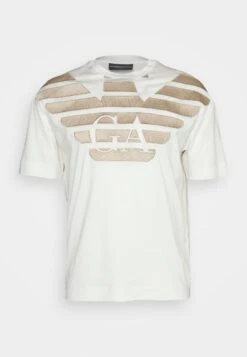Emporio Armani Print T-Shirt - Bianco Aquila -Total Wear Store 366e80c59b64499d82c335a3074a8ca3