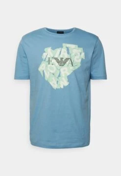 Emporio Armani Print T-Shirt - Azzurro 12 Emporio Armani Print T-Shirt - Azzurro -Total Wear Store 371327bb231a4153abea737ff4603322
